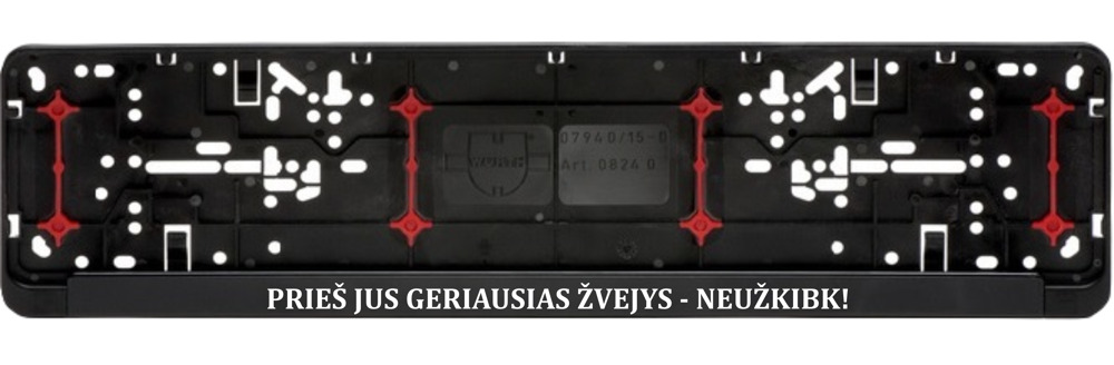 Car registration number plate (2pcs) „Pries Jus geriausias zvejys,,