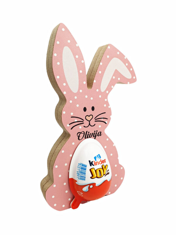 Personalised Easter egg holder ,,ANY NAME,, with Kinder - Image 2