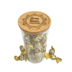 Jar with Lid ,,Bosu laimes vitaminai,,