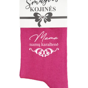 Printed Sock for Women ,,Mama namu karaliene,,