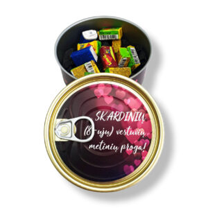 Gift canned ,,Skardiniu (18) vestuviu metiniu proga,,