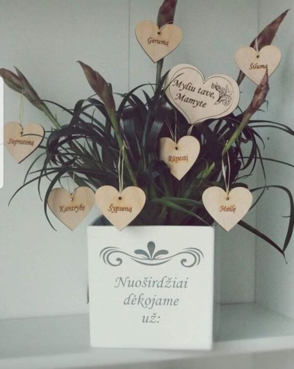 Flowers pot ,,Nuosirdziai dekojame uz:..,, - Image 3
