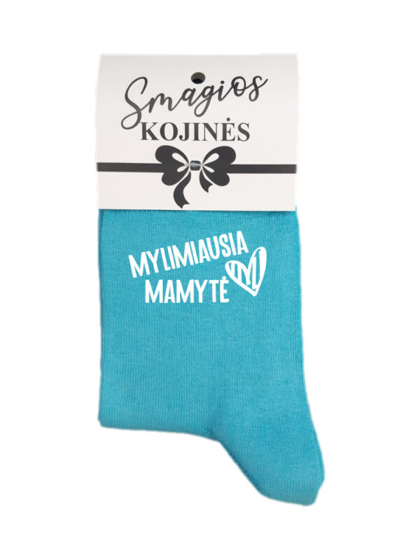 Printed Sock for Women ,,Mylimiausia mamyte,,