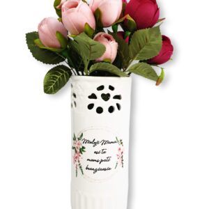 Ceramic vase „MIELOJI MAMA, ESI TU MUMS PATI BRANGIAUSIA“