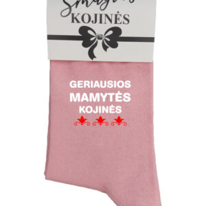 Printed Sock for Women ,,Geriausios mamytes kojines,,