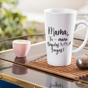 Tall Latte Cup ,,Mama-tu mano angelas sargas,,