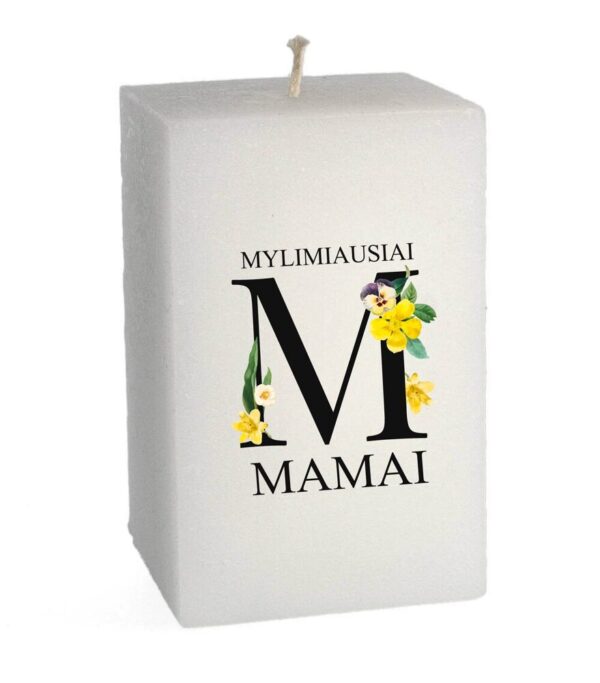 Soy Wax Candle ,,Mylimiausiai mamai,, - Image 2