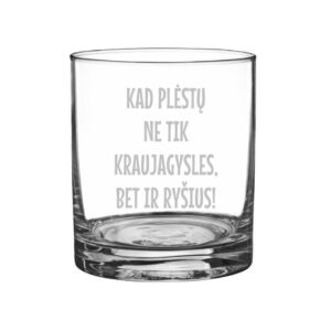 Engraved Glass ,,Kad plestu ne tik kraujagysles,,