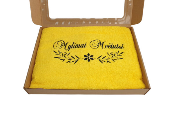 Towel with cardboard box ,,Mylimai mociutei,, - Image 2