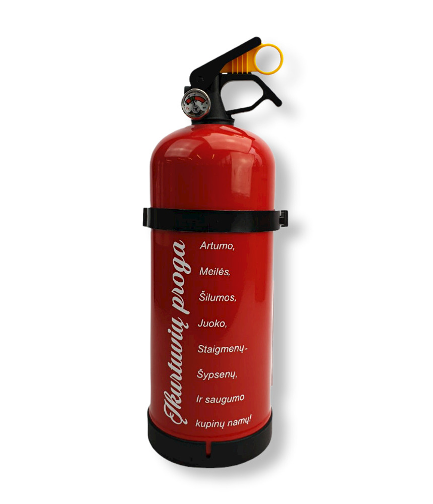 Fire Extinguisher with print ,,Ikurtuviu proga,,