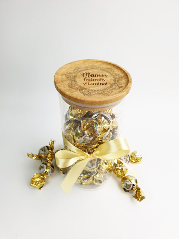 Jar with Lid ,,Mamos laimes vitaminai,,