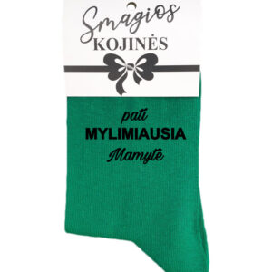 Printed Sock for Women ,,Pati mylimiausia mamyte,,