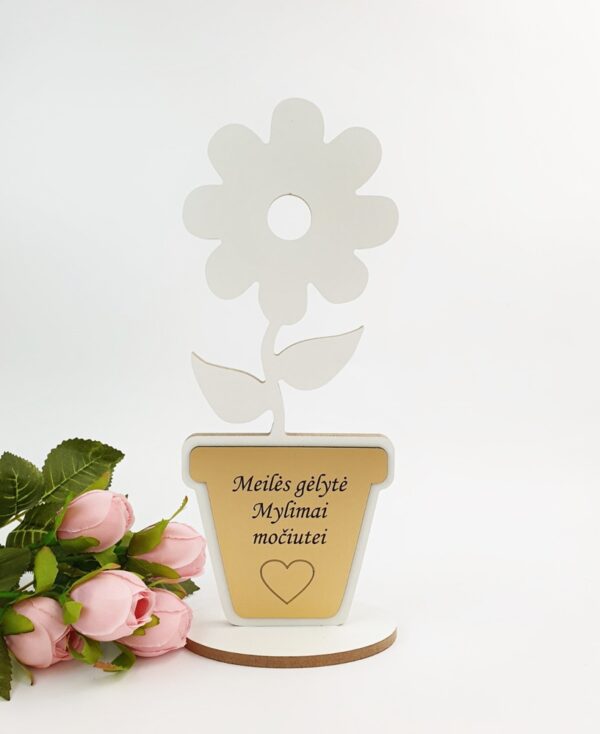 Stand up flower ,,Meiles gelyte mylimai mociutei,,
