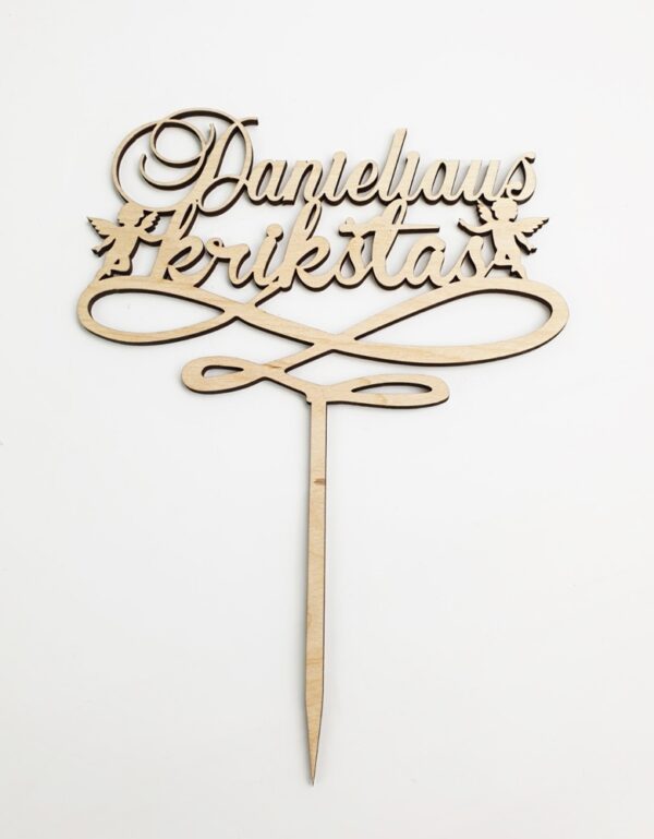 Personalised Cake toppers ,,Danieliaus Krikstas,,