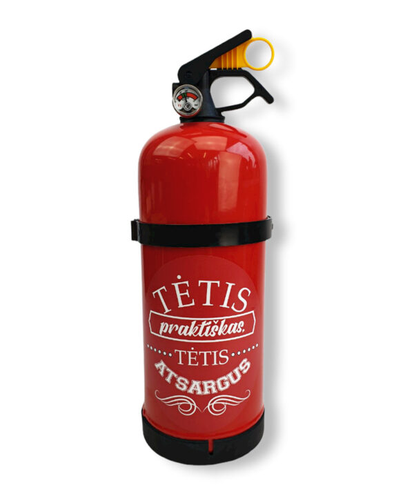 Fire Extinguisher with print ,,Tetis praktiskas,,