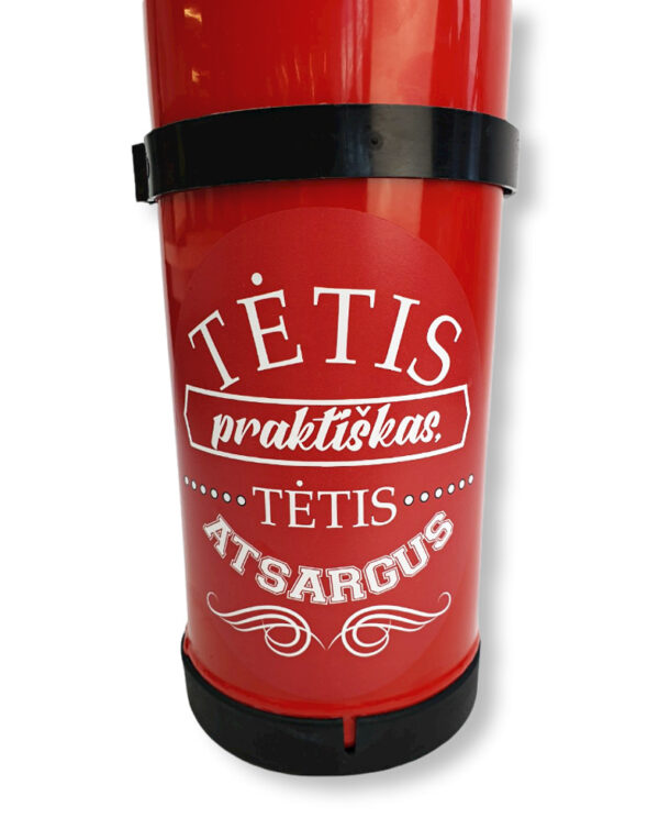 Fire Extinguisher with print ,,Tetis praktiskas,, - Image 2