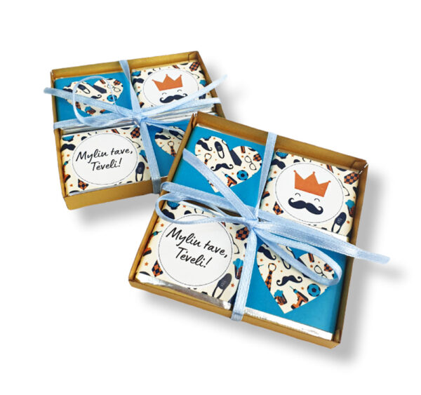 Mini chocolate set  ,,Myliu tave,Teveli,,