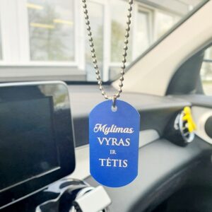 Metal Car Accessories  ,,Mylimas vyras ir tetis,,