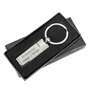Metal keychain ,,Mylimiausias vyras ir tetis,,