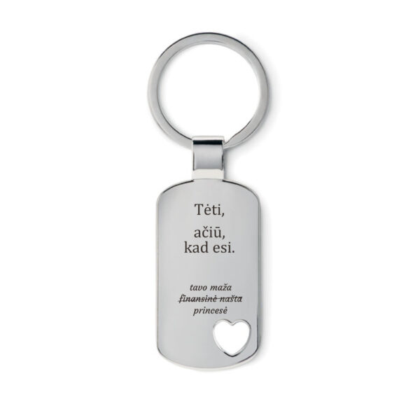 Personalised Metal keychain  ,,ANY TEXT,,