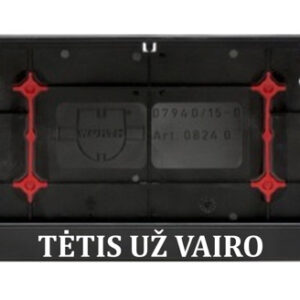 Car registration number plate (2pcs) „Tetis uz vairo,,