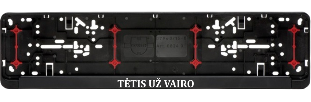 Car registration number plate (2pcs) „Tetis uz vairo,,