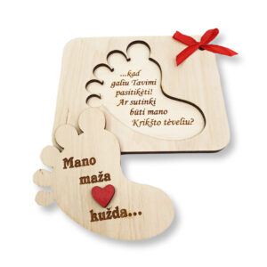 Invitation card ,,Mano maza sirdele kuzda...,,