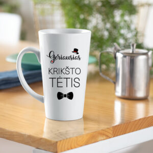 Tall Latte Cup ,,Geriausias Krikto tetis,,