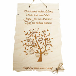 Hanging sign ,, Tegul vieno sirdies...,,