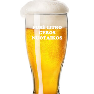 Beer mugs ,,Puse litro geros nuotaikos,,