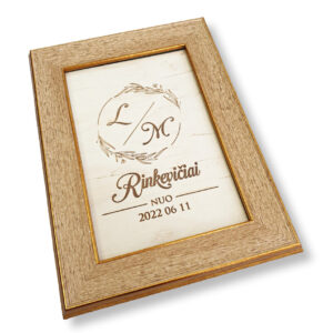 Personalised frame for the wedding