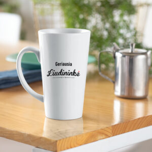 Tall Latte Cup ,,Geriausia Liudininke,,