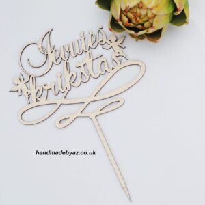 Personalised Cake toppers ,,Ievutes krikstas,,