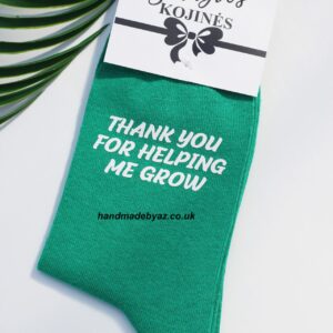 Printed Sock for Women ,,Thank you for helping..,,