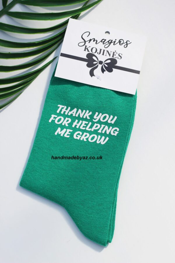 Printed Sock for Women ,,Thank you for helping..,,