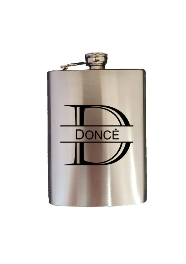 Personalised Metal Flask ,,Donce,,