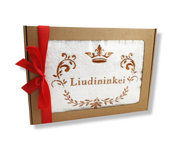 Towel with cardboard box ,,Liudininkei,,