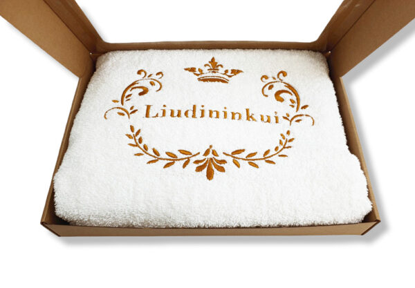 Towel with cardboard box ,,Liudininkui,, - Image 2