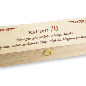 Wooden  Wine Box ,,Kai Tau 70,laime yra...,,