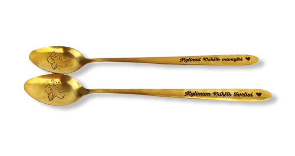 Spoon set ,, Mylimam Kriksto teciui & Mylimai Kriksto mamai,, - Image 2