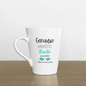Latte Cup ,,Geriausio Kriksto Tevelio puodelis,,