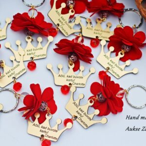 Personalised Key Chain ,,Aciu,kad buvote kartu,,