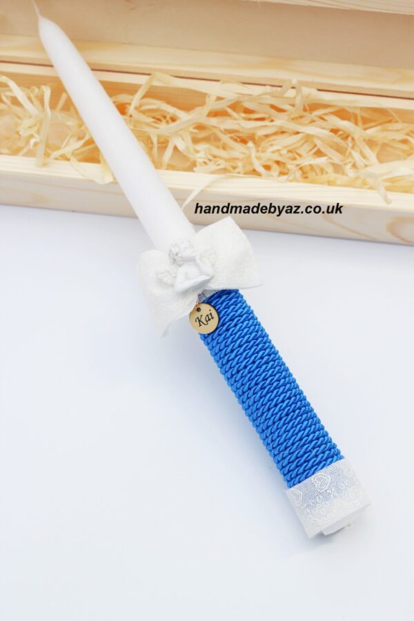 Personalised Candle with box ,,Kriksto liepsnele,, - Image 3