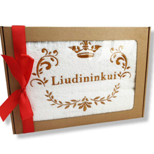 Towel with cardboard box ,,Liudininkui,,