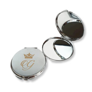 Personalised Engraved Compact Mirror ,,Any letter,,