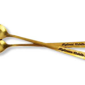 Spoon set ,, Mylimam Kriksto teciui & Mylimai Kriksto mamai,,