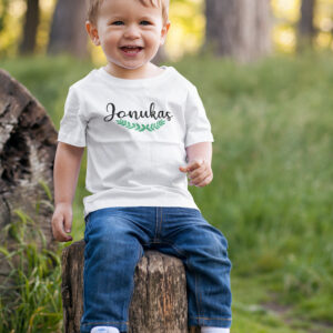 Personalised Printed T-shirt for kids ,,Jonukas,, (ANY NAME)