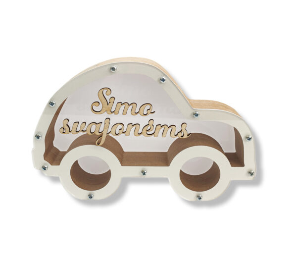 Personalised Piggy bank car  ,,ANY TEXT,,