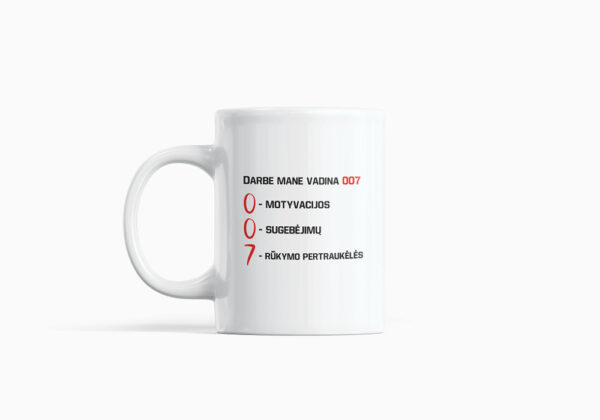 Cup  „Darbe mane vadina 007,,