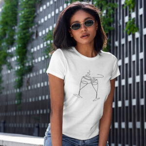 Printed T-shirt for Women ,,Glass,,